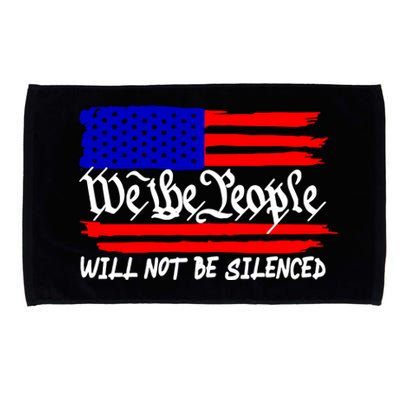 We The People Will Not Be Silenced Trump 2024 Microfiber Hand Towel