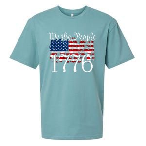 We The People 1776 U S Constitution Freedom American Flag Great Gift Sueded Cloud Jersey T-Shirt