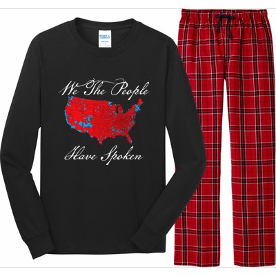 We The People Have Spoken Map Of 2024 Election Results Long Sleeve Pajama Set