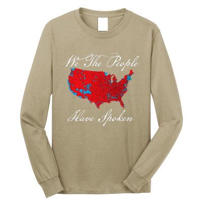 We The People Have Spoken Map Of 2024 Election Results Long Sleeve Shirt