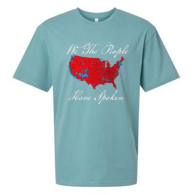 We The People Have Spoken Map Of 2024 Election Results Sueded Cloud Jersey T-Shirt