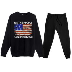 We The People Have Had Enough USA Premium Crewneck Sweatsuit Set