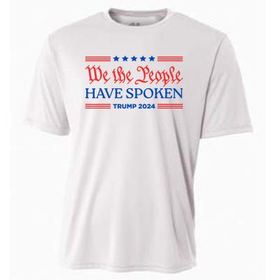 We The People Have Spoken Trump 2024 Maga Patriot Statement Cooling Performance Crew T-Shirt