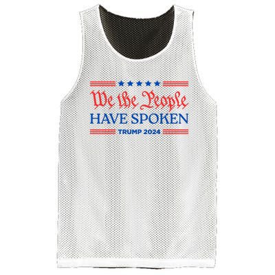 We The People Have Spoken Trump 2024 Maga Patriot Statement Mesh Reversible Basketball Jersey Tank