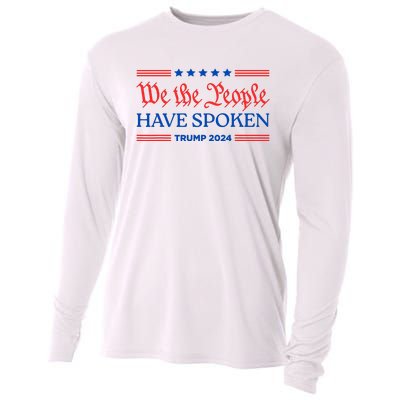 We The People Have Spoken Trump 2024 Maga Patriot Statement Cooling Performance Long Sleeve Crew