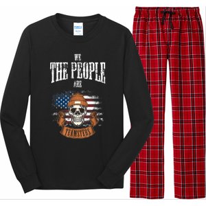 We The People Are Teamsters Union Laborer USA Flag Long Sleeve Pajama Set