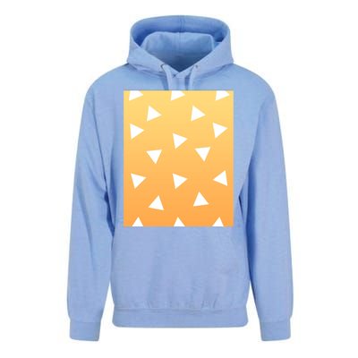 White Triangles Pattern Graphic Unisex Surf Hoodie