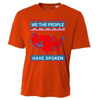 We The People Have Spoken Map Of 2024 Election Cooling Performance Crew T-Shirt