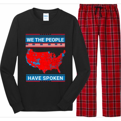 We The People Have Spoken Map Of 2024 Election Long Sleeve Pajama Set