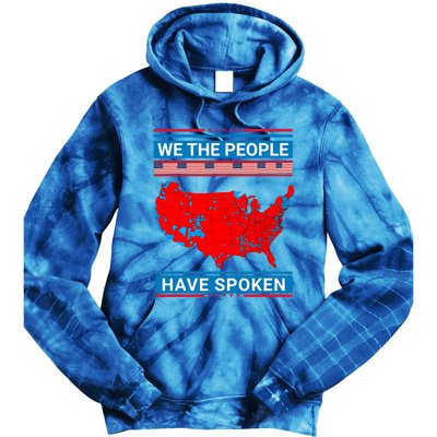 We The People Have Spoken Map Of 2024 Election Tie Dye Hoodie