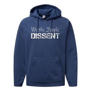 We The People Dissent Funny Humor Performance Fleece Hoodie