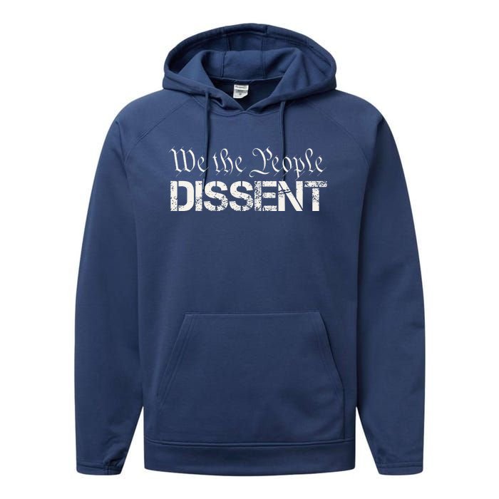 We The People Dissent Funny Humor Performance Fleece Hoodie