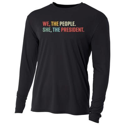 We The People She The President Cooling Performance Long Sleeve Crew