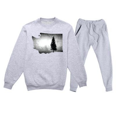 Washington Tree Pacific Northwest Premium Crewneck Sweatsuit Set