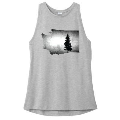 Washington Tree Pacific Northwest Ladies PosiCharge Tri-Blend Wicking Tank