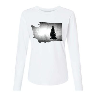 Washington Tree Pacific Northwest Womens Cotton Relaxed Long Sleeve T-Shirt