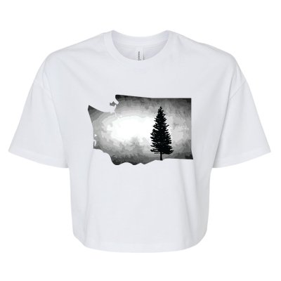 Washington Tree Pacific Northwest Bella+Canvas Jersey Crop Tee