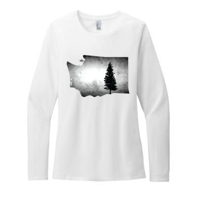 Washington Tree Pacific Northwest Womens CVC Long Sleeve Shirt