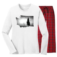 Washington Tree Pacific Northwest Women's Long Sleeve Flannel Pajama Set 