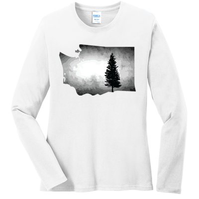 Washington Tree Pacific Northwest Ladies Long Sleeve Shirt