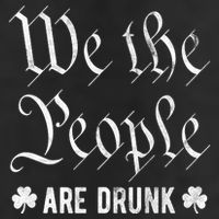 We The People Are Drunk St Patricks Day Adult Drive Performance Visor