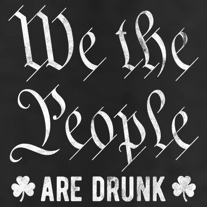 We The People Are Drunk St Patricks Day Adult Drive Performance Visor
