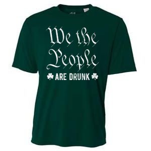 We The People Are Drunk St Patricks Day Cooling Performance Crew T-Shirt