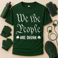 We The People Are Drunk St Patricks Day Cooling Performance Crew T-Shirt