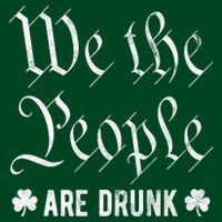 We The People Are Drunk St Patricks Day Cooling Performance Crew T-Shirt