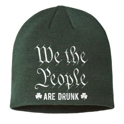 We The People Are Drunk St Patricks Day Sustainable Beanie