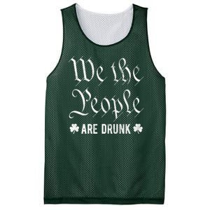 We The People Are Drunk St Patricks Day Mesh Reversible Basketball Jersey Tank