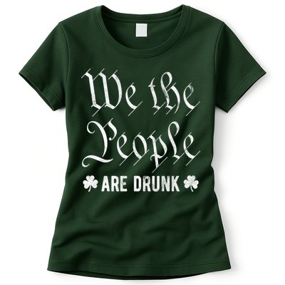 We The People Are Drunk St Patricks Day Womens T-Shirt