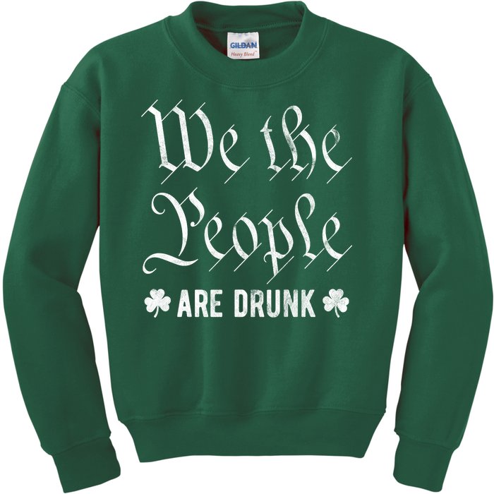 We The People Are Drunk St Patricks Day Kids Sweatshirt