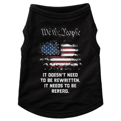 We The People It DoesnT Need To Be Rewritten Usa Doggie Tank