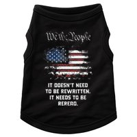 We The People It DoesnT Need To Be Rewritten Usa Doggie Tank