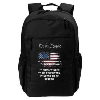We The People It DoesnT Need To Be Rewritten Usa Backpack