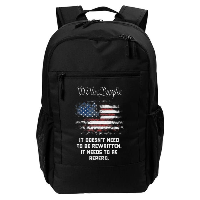 We The People It DoesnT Need To Be Rewritten Usa Backpack