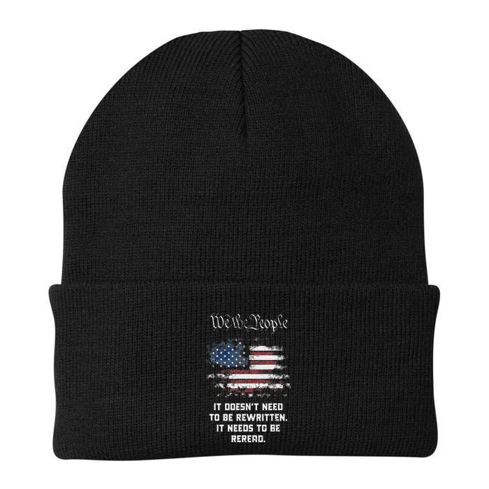 We The People It DoesnT Need To Be Rewritten Usa Beanie