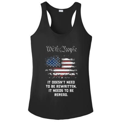 We The People It DoesnT Need To Be Rewritten Usa Ladies PosiCharge Competitor Racerback Tank