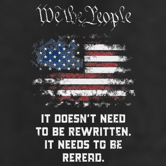 We The People It DoesnT Need To Be Rewritten Usa Microfiber Hand Towel