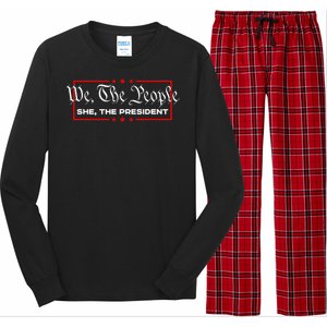 We The People She The President Long Sleeve Pajama Set