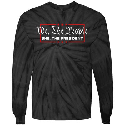 We The People She The President Tie-Dye Long Sleeve Shirt