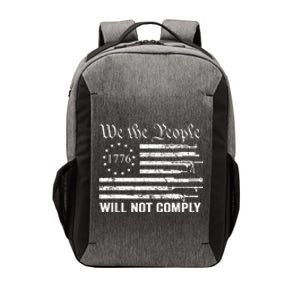 We The People Will Not Comply Funny USA Patriotic Gun Flag Vector Backpack