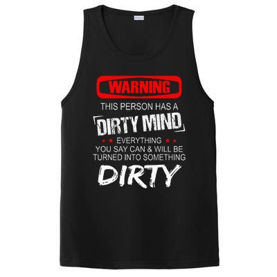 Warning This Person Has A Dirty Mind PosiCharge Competitor Tank