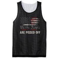 We The People Are Pissed Off Vintage Us America Flag Front Mesh Reversible Basketball Jersey Tank