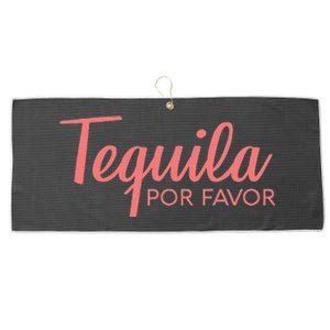 Womens TEQUILA POR FAVOR Cinco De Mayo Drinking Tee Large Microfiber Waffle Golf Towel