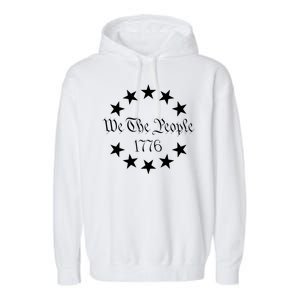 We The People 1776 Conservative Patriotic American US Constitution American Garment-Dyed Fleece Hoodie