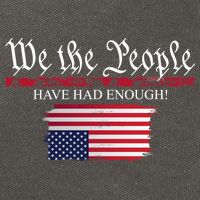 We The People Have Had Enough Protest Politics Cotton Canvas Backpack