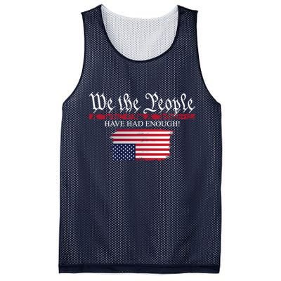 We The People Have Had Enough Protest Politics Mesh Reversible Basketball Jersey Tank