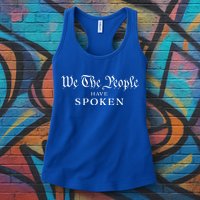 We The People Have Spoken Won Reelect Trump Wins Womens Tank Top